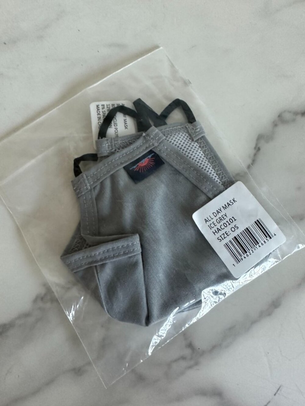 FAHERTY Unisex Gray All Day Face Mask NEW NIP